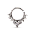 Simple and stylish ASTM F136 Titanium high polished septum nose ring body piercing jewelry